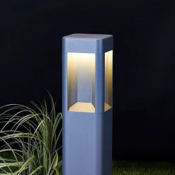 Lucande Gadebelysning>LED-gadelampe Annika, antracit, metal, 80 cm