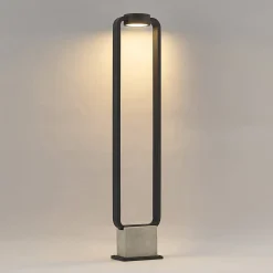 LED-gadelampe Belna, 100 cm, antracit, beton, IP65^Lucande Sale