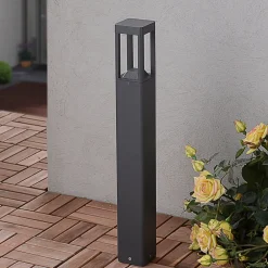 Lucande Terrassebelysning|Gadebelysning>LED-gadelampe Bernd, 60 cm, antracit, aluminium