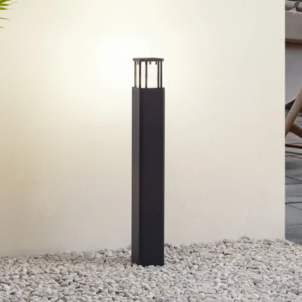 Lucande Gadebelysning>LED-gadelampe Dakil, sort, aluminium