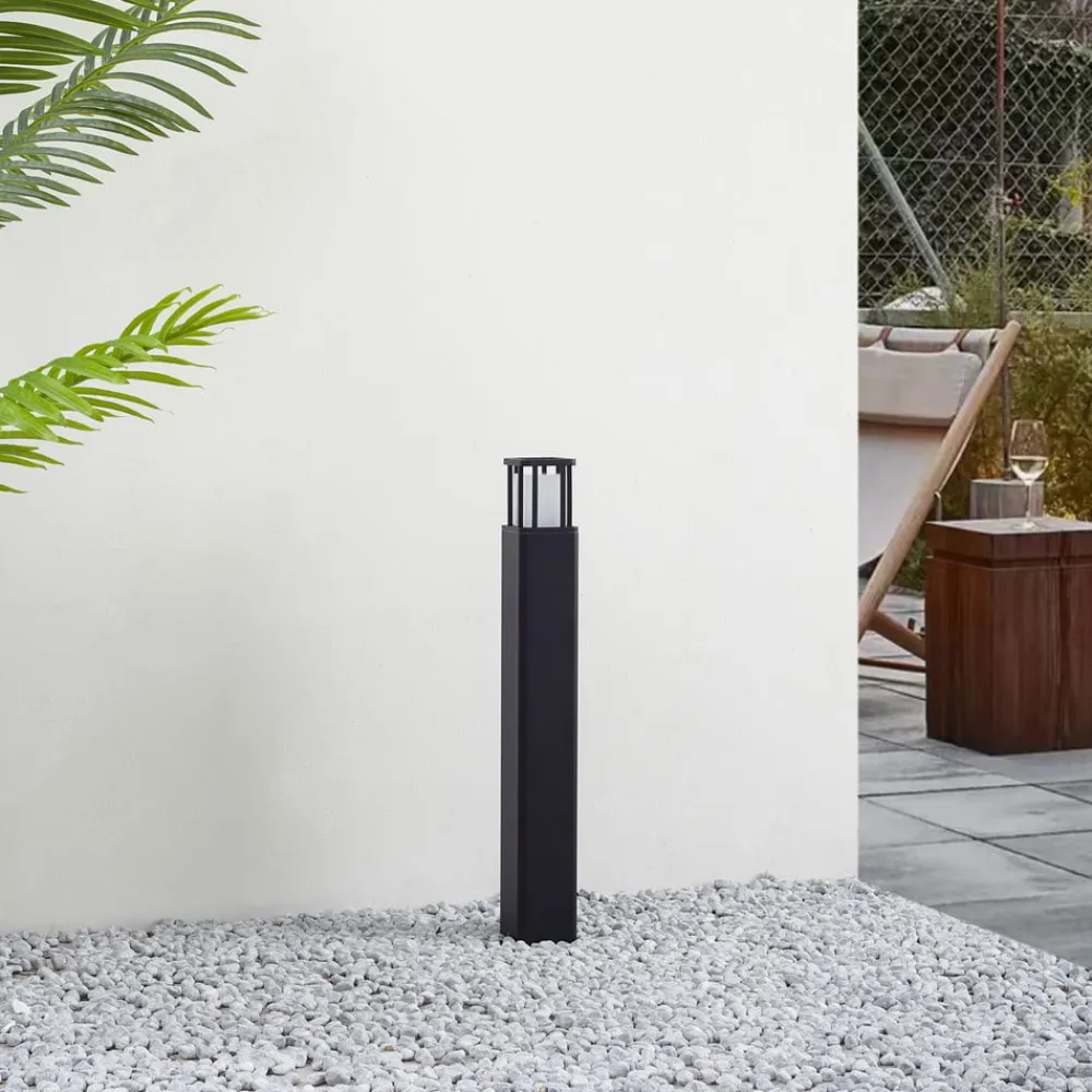 Lucande Gadebelysning>LED-gadelampe Dakil, sort, aluminium