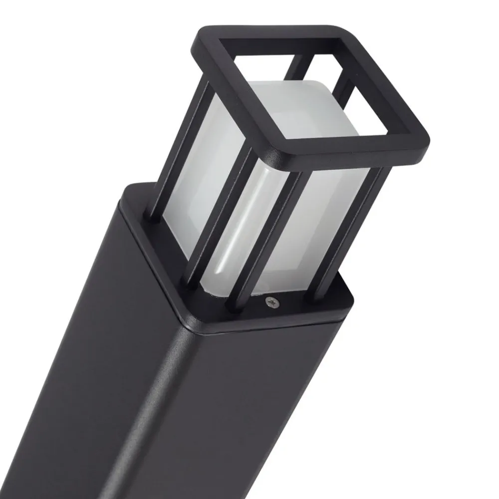 Lucande Gadebelysning>LED-gadelampe Dakil, sort, aluminium