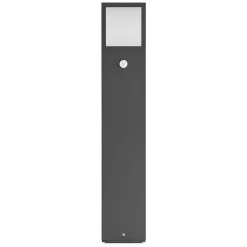 Lucande LED-gadelampe Dewari, bevægelsessensor, 65 cm, IP54