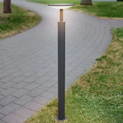 Lucande LED-gadelampe Fenia, 100 cm, antracit, IP65