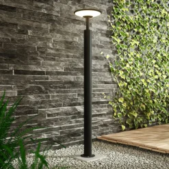 Lucande LED-gadelampe Fenia, 100 cm, antracit, IP65