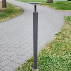 Lucande LED-gadelampe Fenia, 100 cm, antracit, IP65