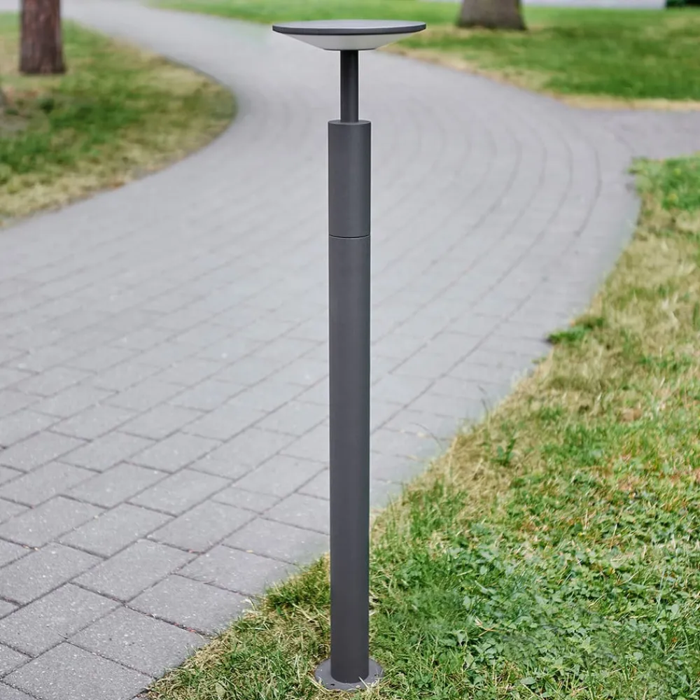 Lucande LED-gadelampe Fenia, 100 cm, antracit, IP65