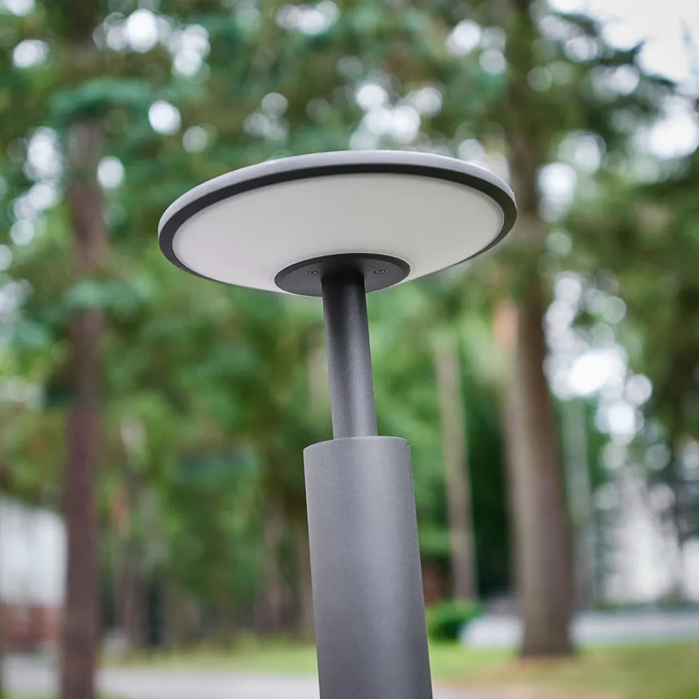 Lucande LED-gadelampe Fenia, 100 cm, antracit, IP65