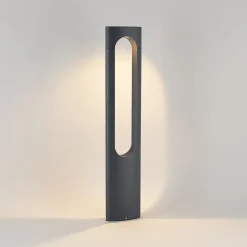 LED-gadelampe Fenti, 90 cm, antracit, aluminium^Lucande Clearance