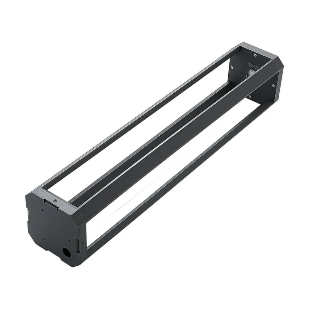 Lucande LED-gadelampe Fery, antracit, metal, 80 cm, IP65