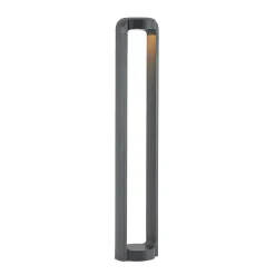 Lucande LED-gadelampe Habsa, 80 cm, antracit, metal