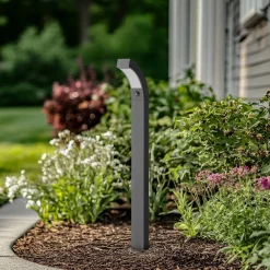 LED-gadelampe Lennik, sensor, 100 cm, antracit^Lucande Outlet