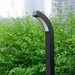 LED-gadelampe Lennik, 100 cm, antracit, metal^Lucande Best