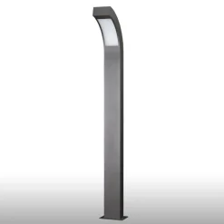 LED-gadelampe Lennik, 100 cm, antracit, metal^Lucande Best