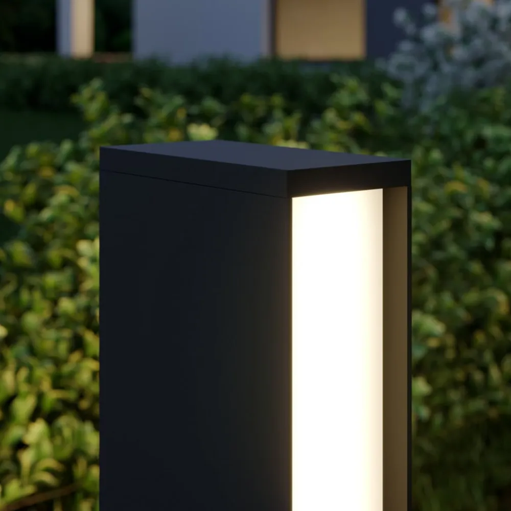 Lucande Terrassebelysning|Gadebelysning>LED-gadelampe Lirka, 2 lyskilder, grå, metal, 60 cm