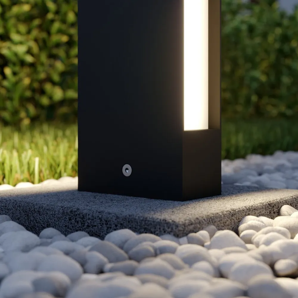 Lucande Terrassebelysning|Gadebelysning>LED-gadelampe Lirka, 2 lyskilder, grå, metal, 60 cm