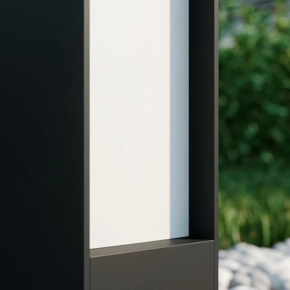 Lucande Terrassebelysning|Gadebelysning>LED-gadelampe Lirka, 2 lyskilder, grå, metal, 60 cm