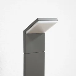 LED-gadelampe Nevio, antracit, metal, 100 cm^Lucande New