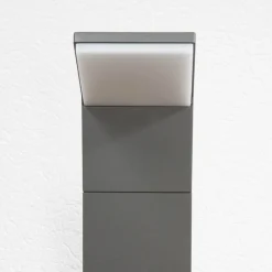 LED-gadelampe Nevio, antracit, metal, 100 cm^Lucande New