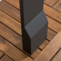 LED-gadelampe Nevio, antracit, metal, 100 cm^Lucande New