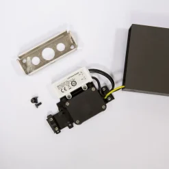 LED-gadelampe Nevio, antracit, metal, 100 cm^Lucande New