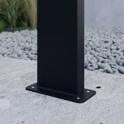 Lucande LED-gadelampe Nevio, sensor, 60 cm, antracit