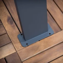 LED-gadelampe Nevio, sensor, 100 cm, antracit^Lucande Hot