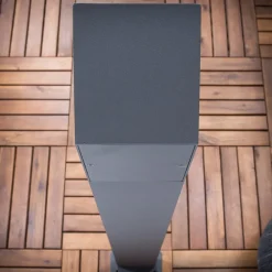 LED-gadelampe Nevio, sensor, 100 cm, antracit^Lucande Hot