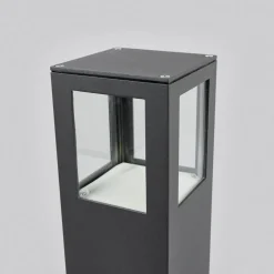 LED-gadelampe Nicola, 65 cm, antracit, P54^Lucande Online