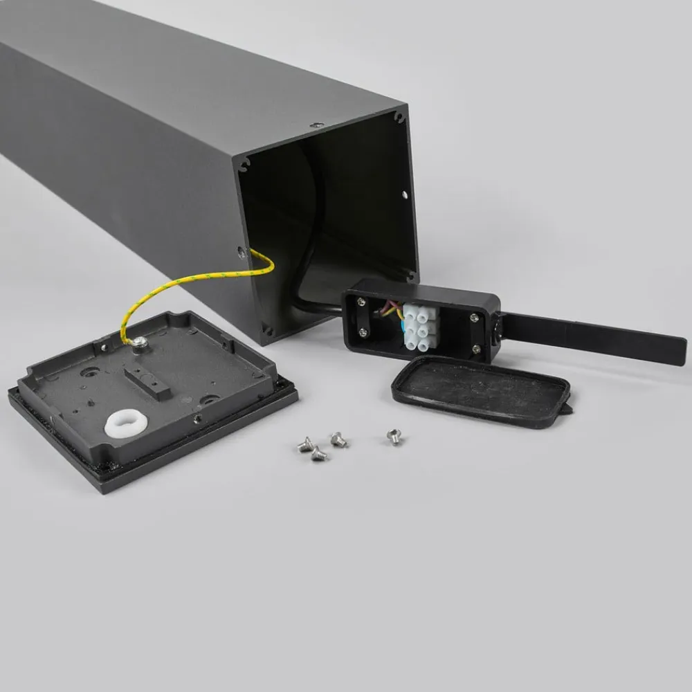 LED-gadelampe Nicola, 65 cm, antracit, P54^Lucande Online