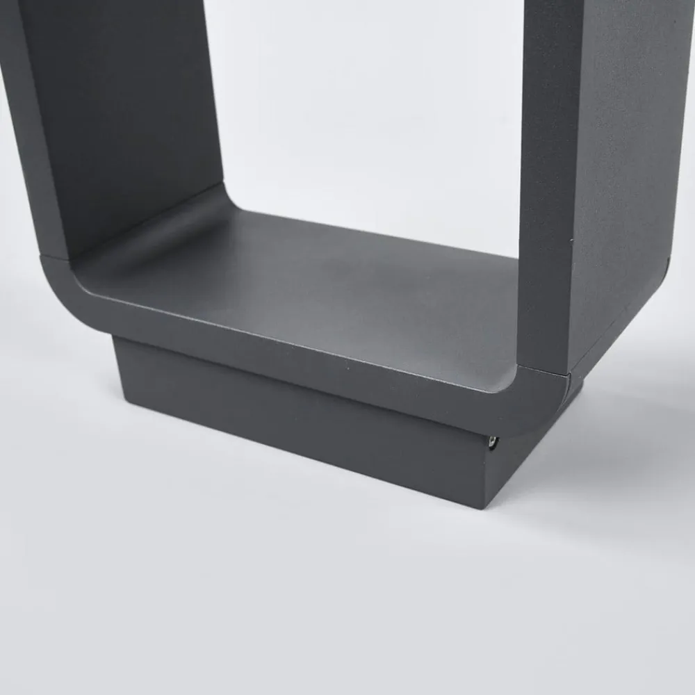 Lucande LED-gadelampe Ninon, 80 cm, antracit, metal