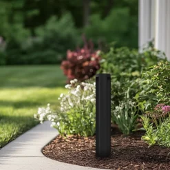 Lucande LED-gadelampe Raiku, sort, aluminium, 65 cm