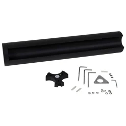 Lucande LED-gadelampe Raiku, sort, aluminium, 65 cm