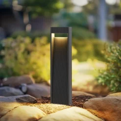 Lucande Terrassebelysning|Gadebelysning>LED-gadelampe Tavion, 60 cm, antracit, IP65