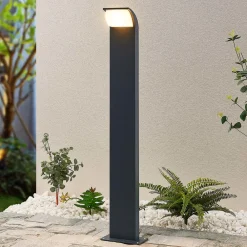 LED-gadelampe Tinna, 80 cm, antracit, IP65^Lucande Discount