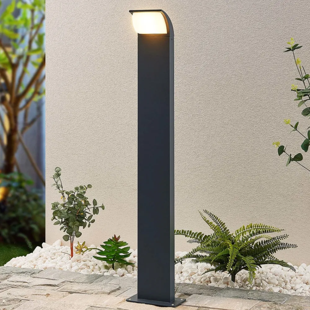 LED-gadelampe Tinna, 80 cm, antracit, IP65^Lucande Discount