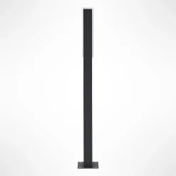 Lucande LED-gadelampe Virgalia, 65 cm, IP65, antracit