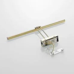 LED-gallerilampe Dimitrij, messing, metal, 54 cm^Lucande Clearance