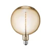 Lucande LED-globepære, E27 4W, Ø 18 cm, 2700K, ravfarvet