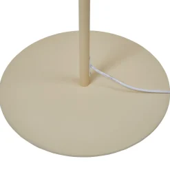 Lucande LED-gulvlampe Audrina, beige, metal, dæmpbar