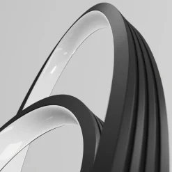 Lucande LED-gulvlampe Bronwyn, 122 cm, antracit, aluminium