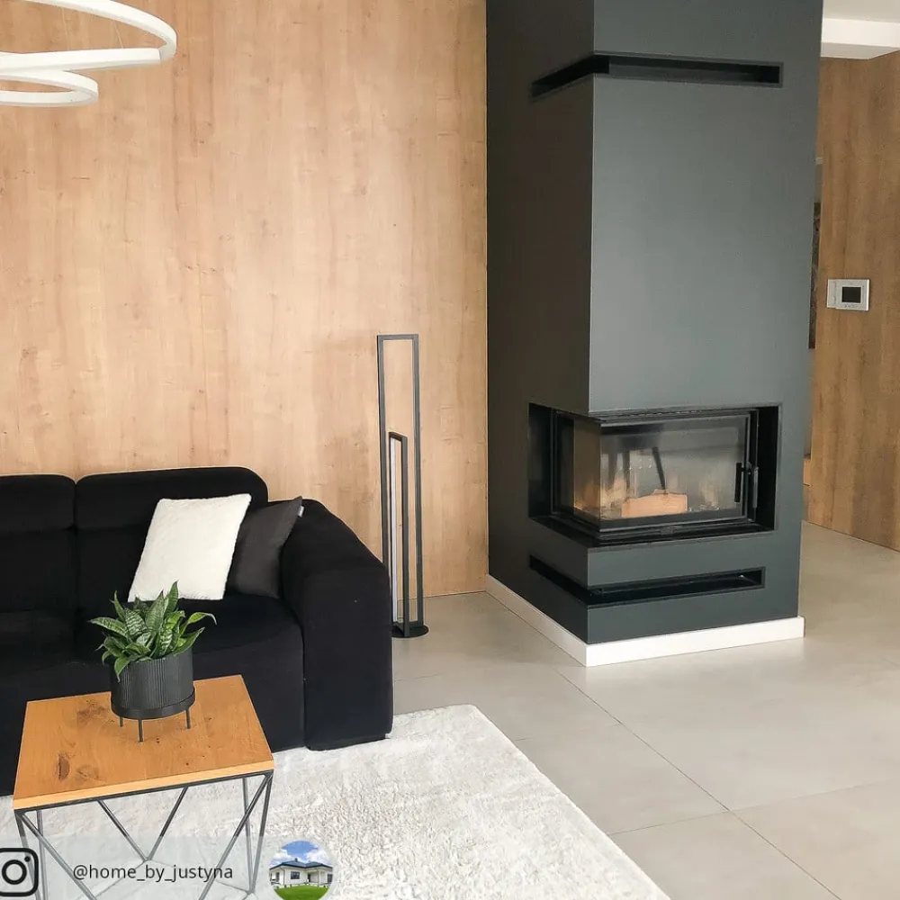 Lucande LED-gulvlampe Hylda, 123 cm, sort, aluminium