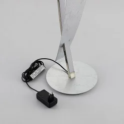 LED-gulvlampe Marija, sølv, dæmpbar, 140 cm^Lucande Outlet