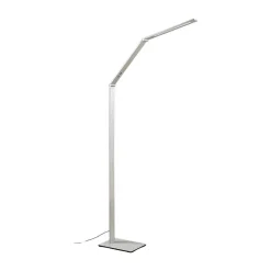 LED-gulvlampe Nicano, grå, metal, CCT, 125 cm^Lucande Hot