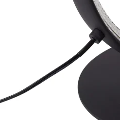 Lucande LED-gulvlampe Rodado, sort, 132 cm, aluminium