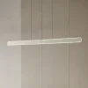 Lucande Pendellamper|Pendellamper>LED-hængelampe Arvon, aluminiumsfarvet, 117 cm, dæmpbar, CCT