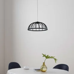 LED-hængelampe Attea, sort, Ø 40 cm, aluminium^Lucande Sale