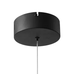 LED-hængelampe Attea, sort, Ø 40 cm, aluminium^Lucande Sale