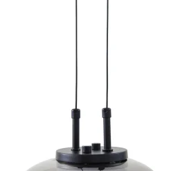 LED-hængelampe Dain, 3 lyskilder, røggrå, glas^Lucande Discount