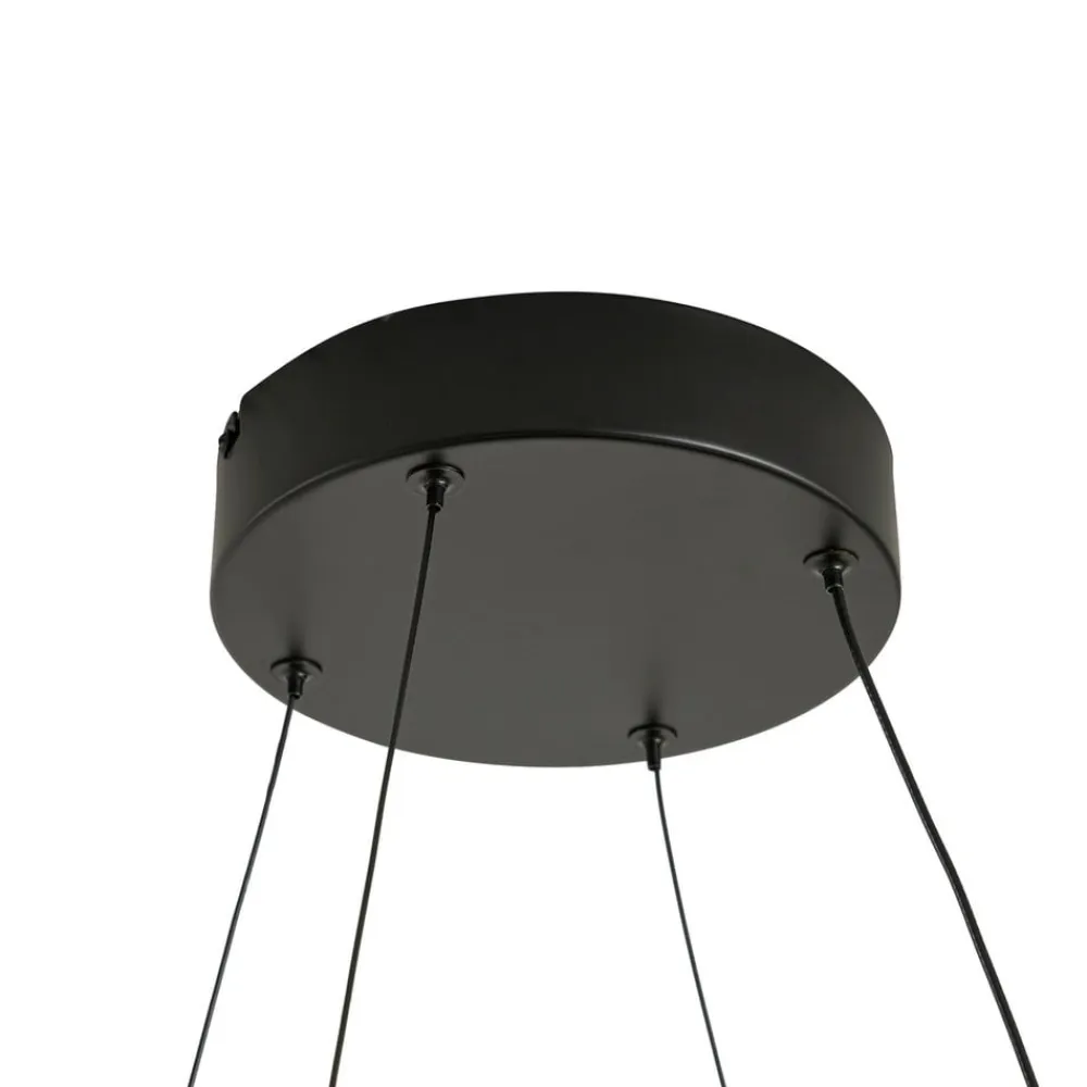 Lucande Pendellamper|Pendellamper>LED-hængelampe Gavril, 100 cm, sort, dæmpbar